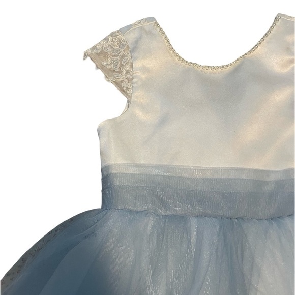 Other - JJ’s House dusty blue and white flower girl dress. 2 dress’s, 2 sizes, worn once